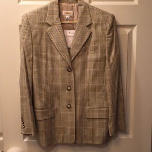 Talbots On Trend Classic Plaid Blazer